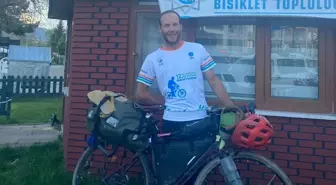 Fransız Bisiklet Tutkunu Beyşehir'de Konukseverlikle Karşılandı