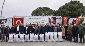 Çatalca'da 43 Üreticiye Çeltik Tohumu Dağıtıldı