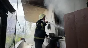 Çorum'un Osmancık ilçesinde müstakil evde yangın çıktı