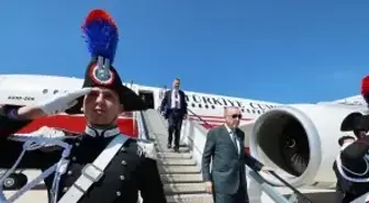 Cumhurbaşkanı Erdoğan İtalya'ya geldi