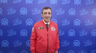 Cumhurbaşkanı Yardımcısı Yılmaz, TEKNOFEST KKTC'de AA standını ziyaret etti Açıklaması