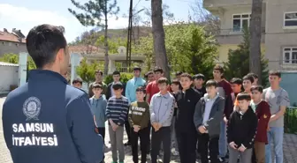 Havza'da Öğrencilere Yangın Eğitimi Verildi