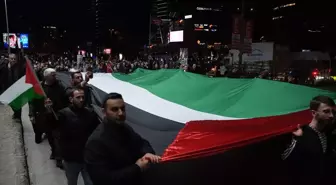 Filistin İçin İstanbul'da Protesto