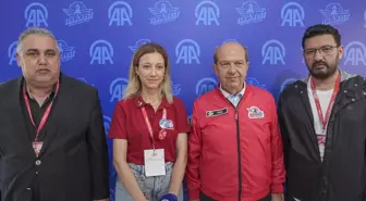 KKTC Cumhurbaşkanı Tatar, TEKNOFEST KKTC'de AA standını ziyaret etti Açıklaması