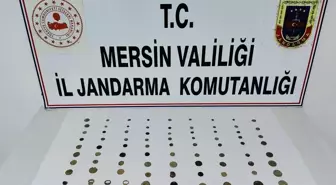 Mersin'de Tarihi Eser Kaçakçılığı İddiası: 76 Sikke ve 4 Yüzük Ele Geçirildi