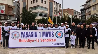 Merzifon'da 1 Mayıs Emek ve Dayanışma Günü Kutlaması