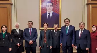 Milli Eğitim Bakanı Tekin, Türkmenistan'da çeşitli görüşmeler gerçekleştirdi Açıklaması