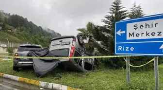 Rize'de Trafik Kazası: 1 Ölü