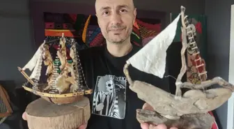 Görsel Sanatlar Öğretmeni, Doğal Malzemelerle Sanat Eserleri Yaratıyor