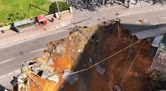Sarıyer'de İnşaat Nedeniyle Yol Çöktü, Mühürleme Süreci Başladı