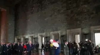 TBMM Başkanı Kurtulmuş başkanlığındaki devlet erkanı, Anıtkabir'i ziyaret etti