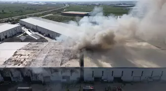 Tekirdağ'da Kauçuk Fabrikasında Yangın Kontrol Altına Alındı