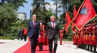 Ürdün Kralı 2. Abdullah, Arnavutluk'ta Görüşmelerde Bulundu