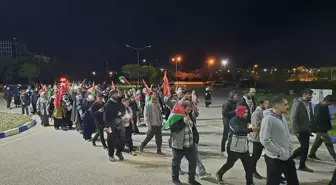 YYÜ Akademisyenleri ve Öğrencilerinden Gazze İçin Protesto Yürüyüşü