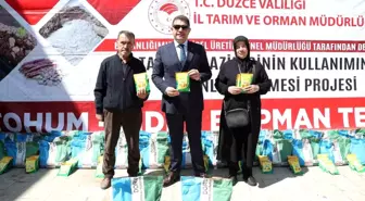 Düzce'de Tarımsal Üretim İçin Tohum Dağıtım Töreni Gerçekleştirildi