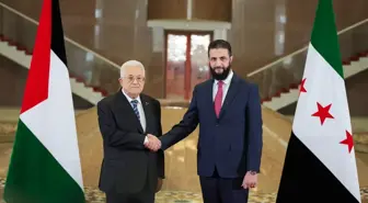 Suriye Cumhurbaşkanı Ahmed Şara ile Filistin Devlet Başkanı Mahmud Abbas Görüştü