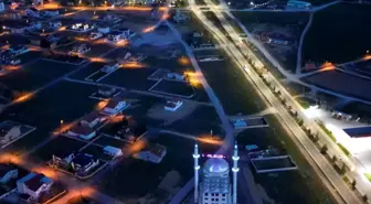 Bolvadin İlçesinin Gece Görüntüleri Dron ile Göz Kamaştırdı