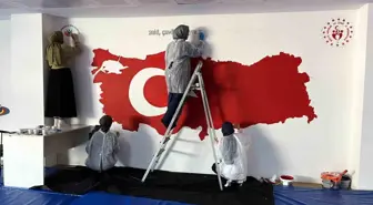 Düzce'de Güreş Salonu Renkleniyor