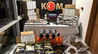 Kütahya'da Kaçak Tütün Operasyonu: 81 Bin Makaron ve 52 Kilogram Tütün Ele Geçirildi