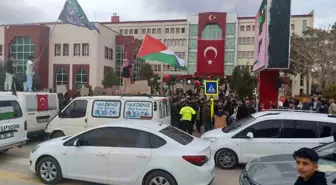 Erciş'te Filistin İçin Basın Açıklaması ve Yürüyüş Düzenlendi