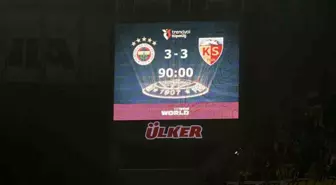 Fenerbahçe, Kayserispor ile 3-3 Beraber kaldı, Puan Kaybı Yaşadı
