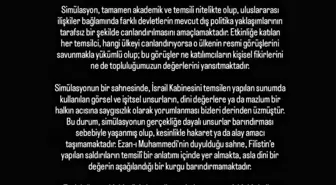 Bursa Uludağ Üniversitesi'nden Ezan ve Filistin Açıklaması