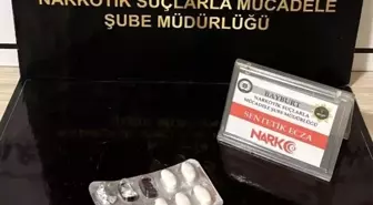 Bayburt'ta Durdurulan Araçta Sentetik Hap Ele Geçirildi