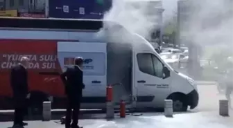 CHP seçim aracı alev alev yandı