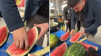 Çürümüşlük toplumu esir almış! Sahtekar pazarcının hilesi kamerada