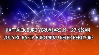 HAFTALIK BURÇ YORUMLARI 21 - 27 NİSAN | 2025 Bu hafta burcunuzu neler bekliyor?
