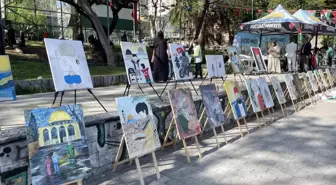 Gazze Katliamına Dikkat Çekmek İçin Tophane'de Etkinlik Düzenlendi