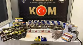 Kütahya'da Kaçak Tütün ve Makaron Ele Geçirildi