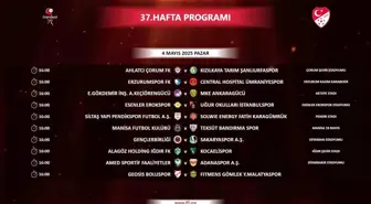 Trendyol 1. Lig 37. Haftanın Maç Programı Açıklandı