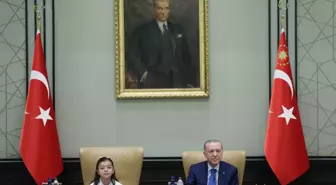 Cumhurbaşkanı Erdoğan, çocukları kabul etti