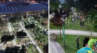 İstanbul'daki depremin ardından yurttaşlar parklara akın etti