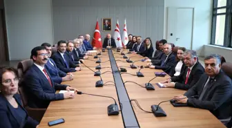 YÖK Başkanı Özvar, KKTC Cumhurbaşkanı Tatar'ı ziyaret etti