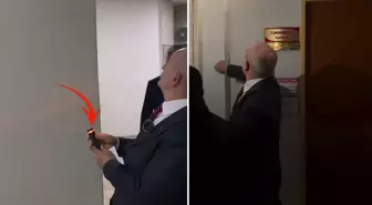 Belediye başkanının binalara yaptığı 'sağlamlık' testi pes dedirtti