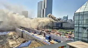 Seul'de COEX Kongre Merkezi'nde Yangın Paniği