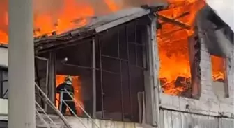 Isparta'da Kereste İmalathanesinde Yangın Çıktı
