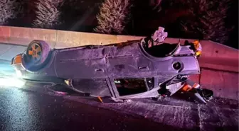 Isparta'da Takla Atan Otomobilde 3 Yaralı