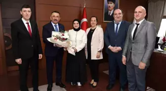 Vali Hacıbektaşoğlu, TÜİK Zonguldak Bölge Müdürü ve Personelini Kabul Etti