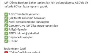 Bakan Şimşek: ABD'de 60'tan Fazla Toplantı Yapıldı