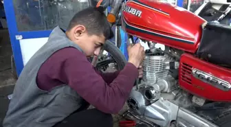 15 Yaşındaki Motosiklet Tamircisi: 'Motosikletlere Karşı Heyecanım Var'