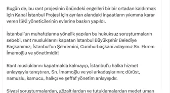 CHP Sözcüsü Yücel: Kanal İstanbul Projesi İstanbul'un Su Kaynaklarını Tehdit Ediyor