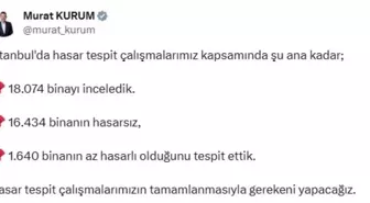 İstanbul'daki Deprem Sonrası Hasar Tespit Çalışmaları Devam Ediyor