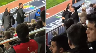 Galatasaray'a edilen küfürleri duyan Eyüpspor Başkanı kendi taraftarıyla ile tartıştı