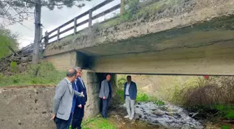 Hisarcık'ta Deprem Sonrası Yol ve Köprü İncelemeleri