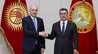 TBMM Başkanı Numan Kurtulmuş, Kırgızistan'da Cumhurbaşkanı Caparov ile Görüştü