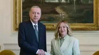 Cumhurbaşkanı Erdoğan İtalya'da Başbakan Meloni ile görüştü