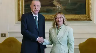 Cumhurbaşkanı Erdoğan İtalya'da Başbakan Meloni ile görüştü